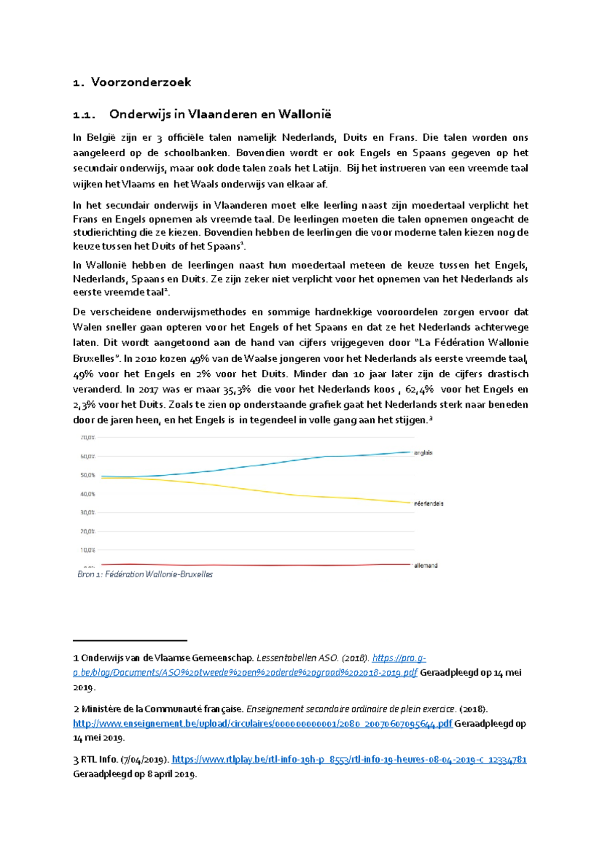Voorbeeld hoe refereren - 1. Voorzonderzoek 1. Onderwijs in Vlaanderen ...