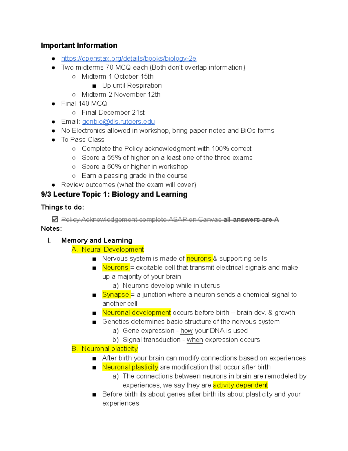 Gen Bio - Gen Bio.pdf 3.5 MB Saved University Rutgers University - Edit ...