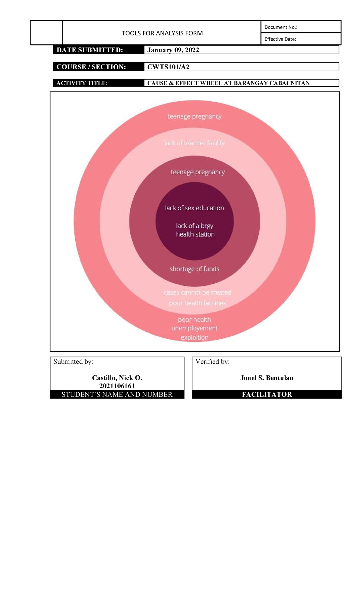 Catillo NO-CWTS101-A2-Assessment-Case-Analysis-Cause-and-Effect-Wheel ...
