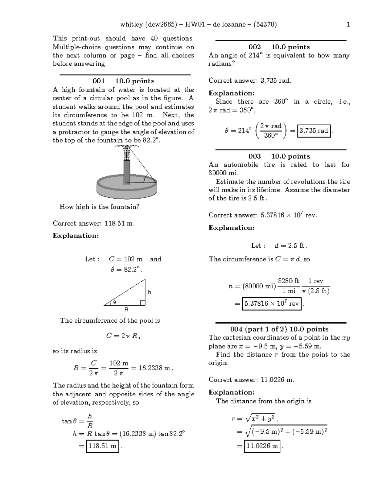 HW 01 (solutions) - Canvas - This print-out should have 40 questions ...