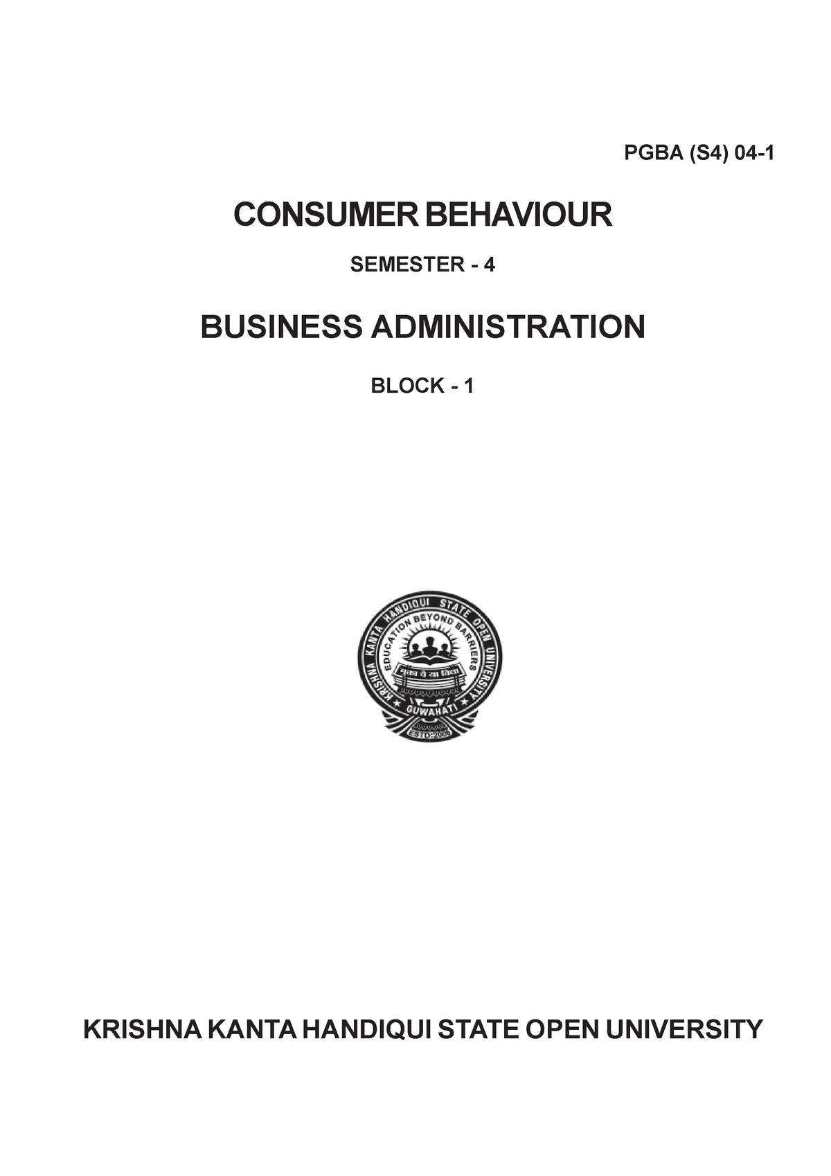 Chapter -1 Consumer Behaviour And Technology - PGBA (S4) 04- CONSUMER ...