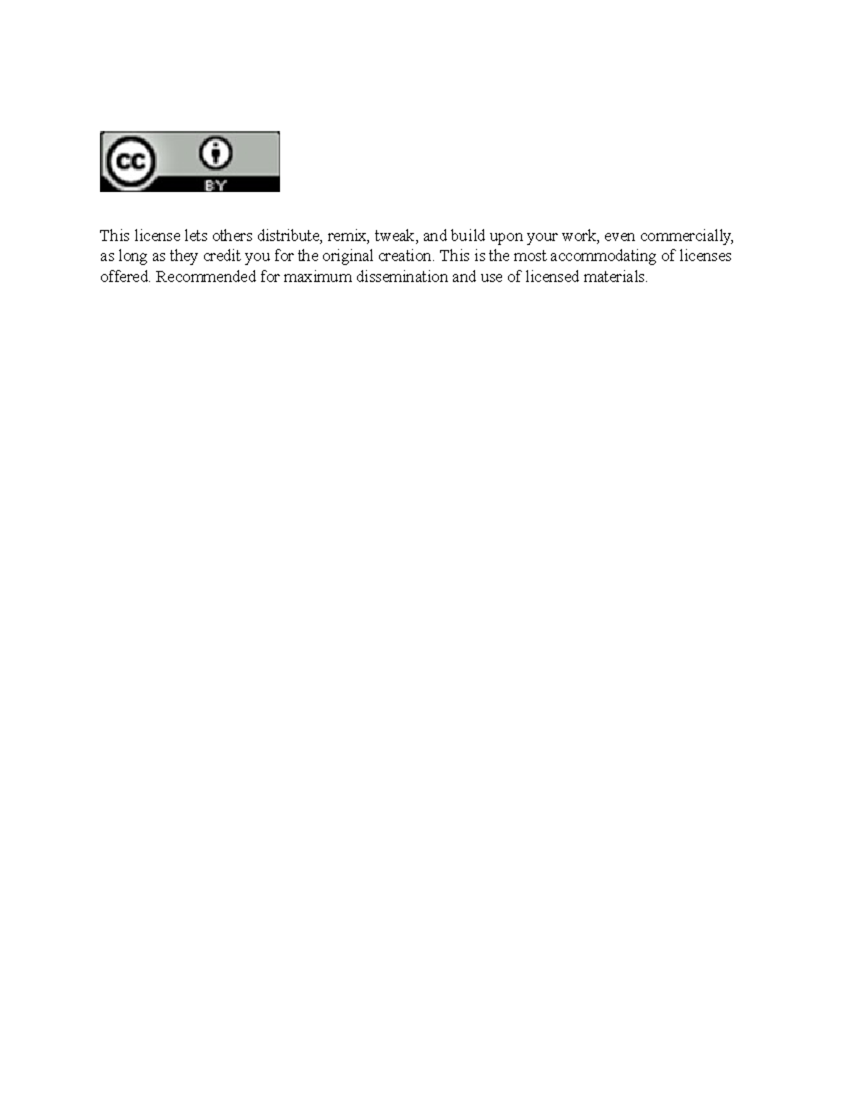 CC Various Licenses - This license lets others distribute, remix, tweak ...