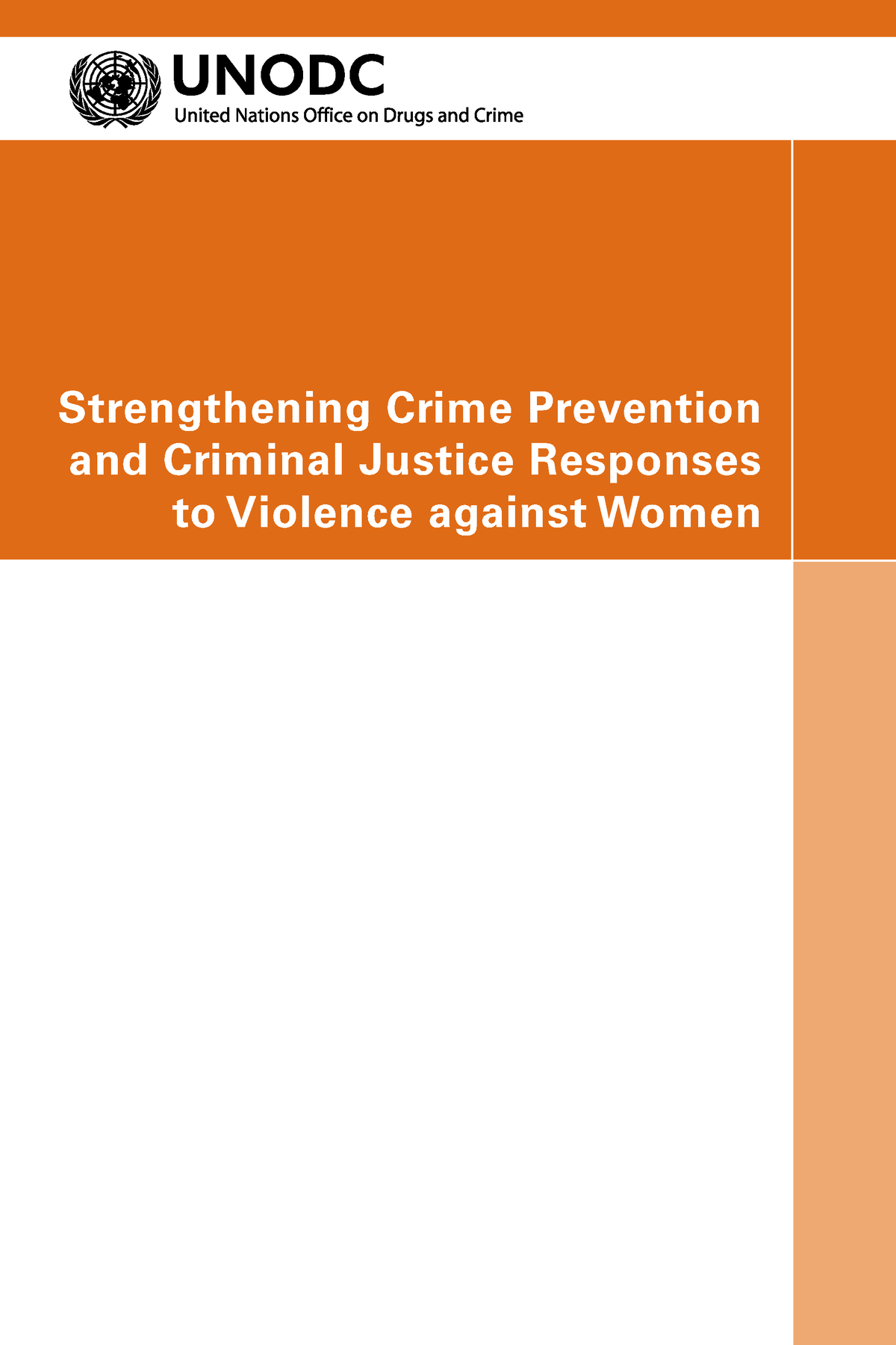 Strengthening Crime Prevention And Criminal Justice Responses To ...