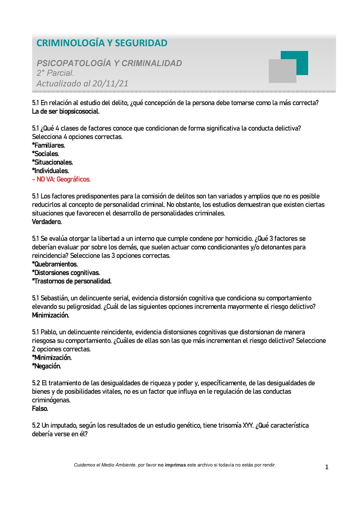 Psicopatología Y Criminalidad - Segundo Parcial- 20nov21 - CRIMINOLOGÍA ...