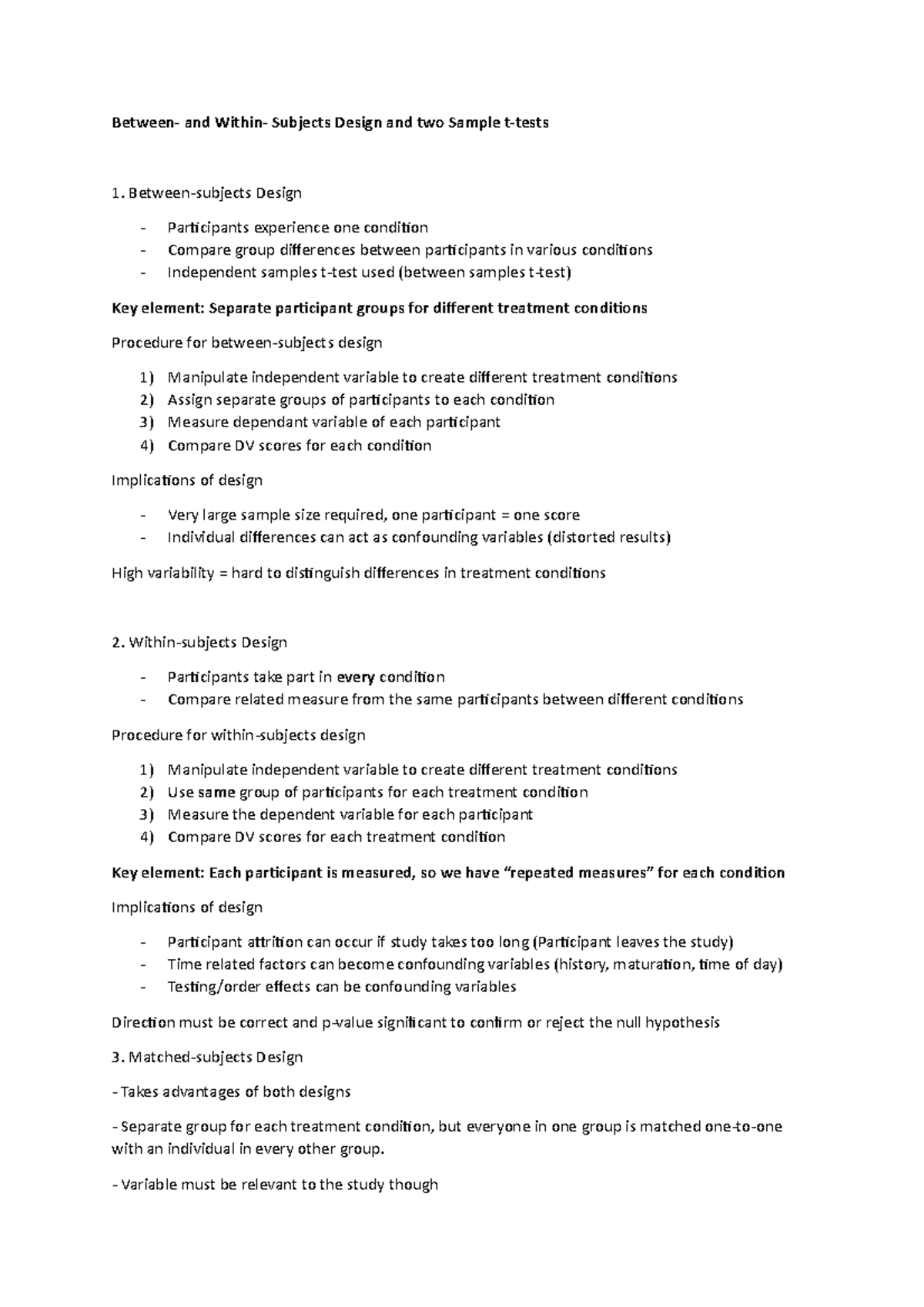 Seminar 2 Statistics Data Analysis Exercise 2 - Between- and Within ...