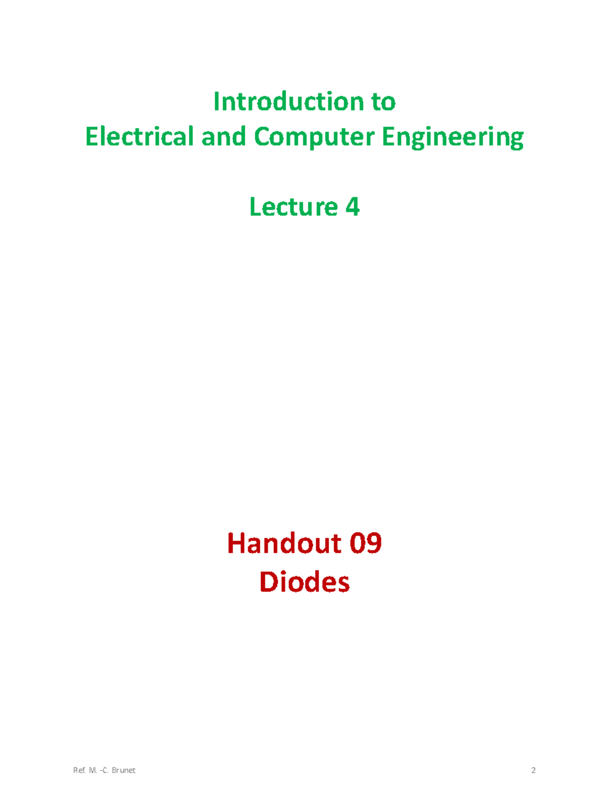 Introduction to Electrical and Computer Engineering - Introduction to ...
