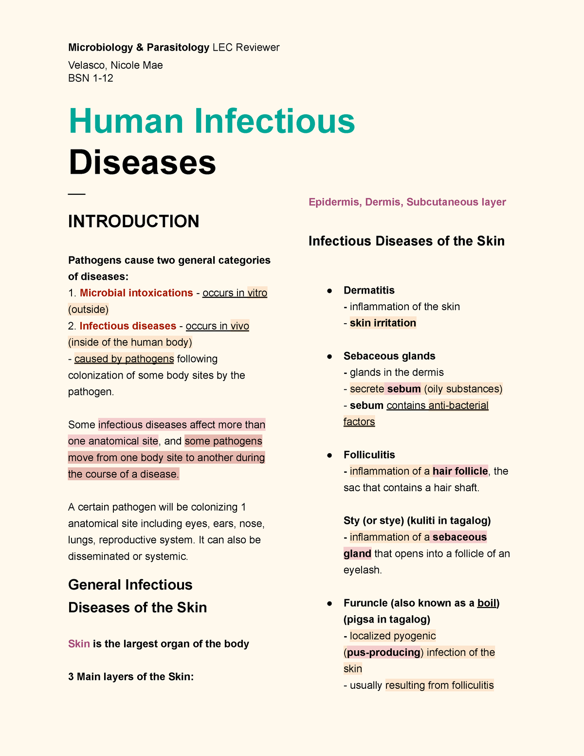 General-Viral-and-Bacterial-infectious-Diseases - Microbiology ...