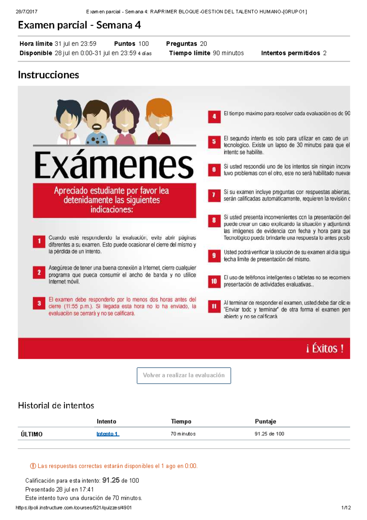 Examen Parcial Semana 4 - Examen Parcial - Semana 4 Hora Límite 31 Jul ...