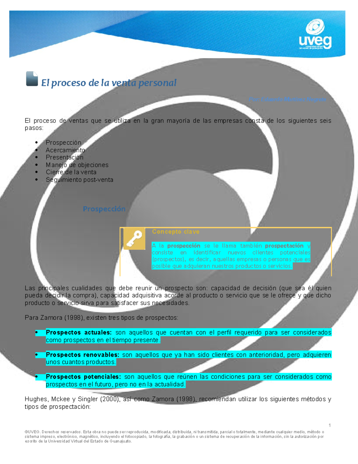 U1 L2 El proceso de la venta personal El proceso de la venta personal