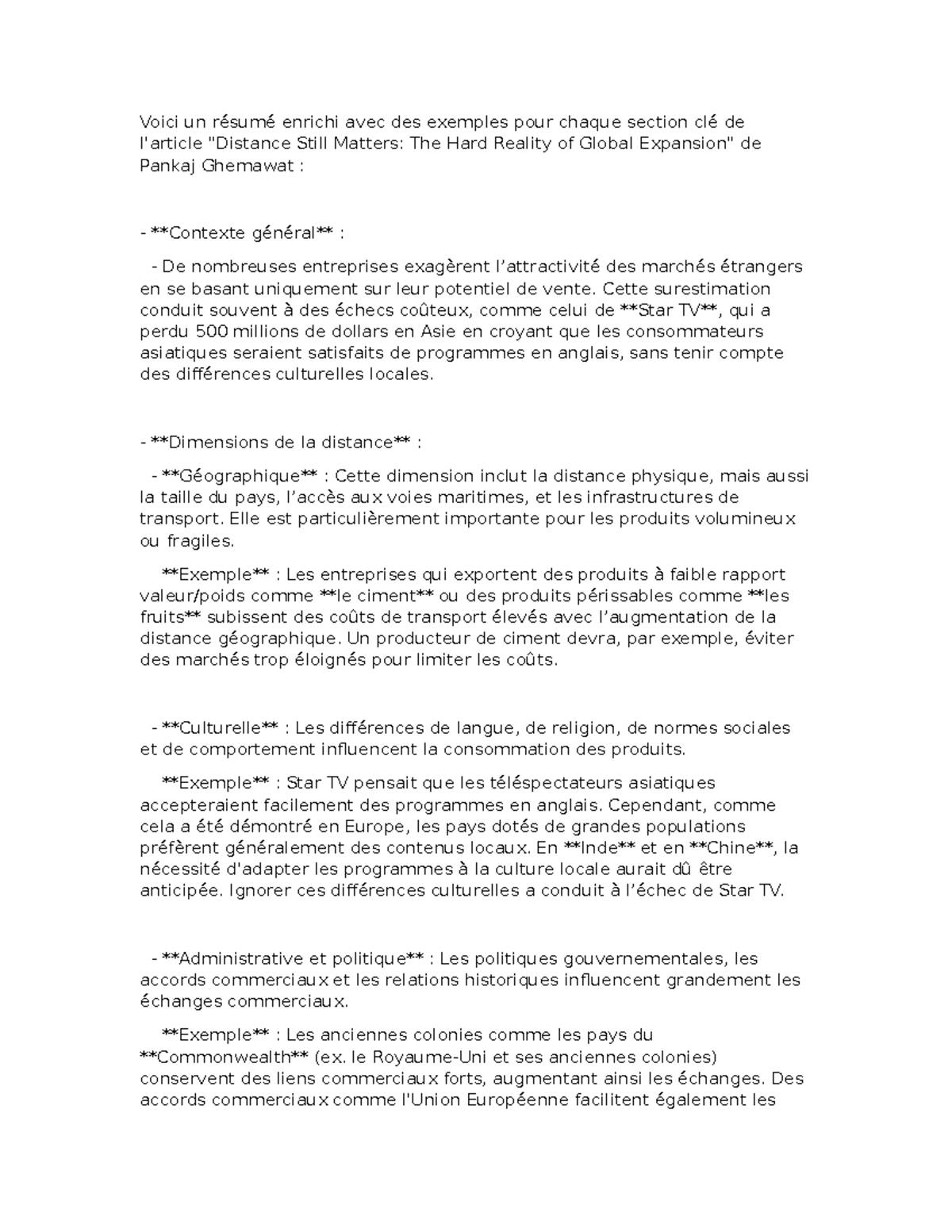 Résumé Distance Still Matters - Voici un résumé enrichi avec des ...