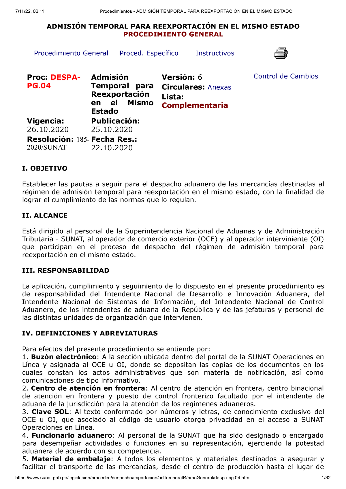 Procedimientos Admisión Temporal Para Reexportación En El Mismo Estado AdmisiÓn Temporal 8253