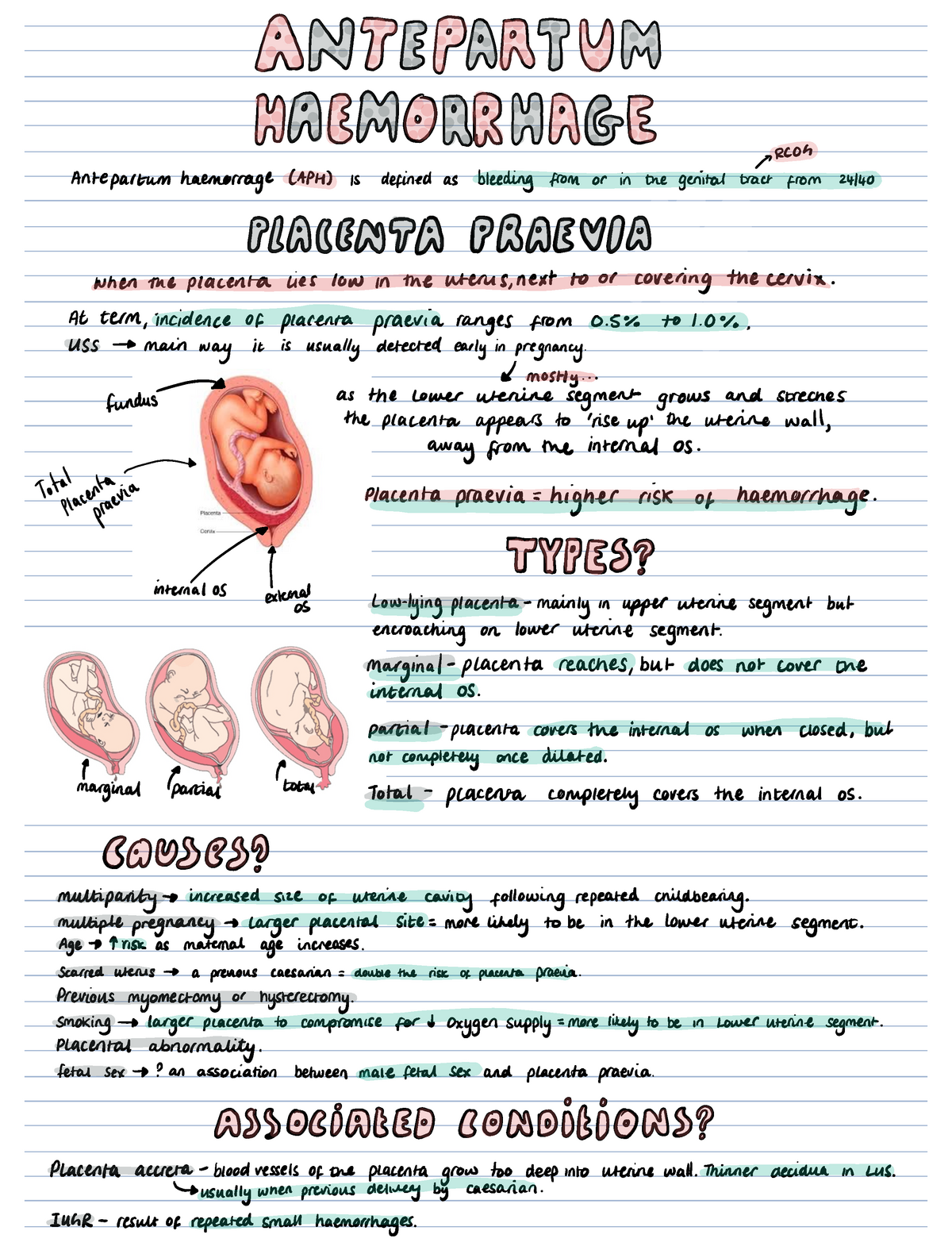 APH - Placenta Praevia & Placental Abruption - D DBPDDDOWDDBWODBDDBB ...