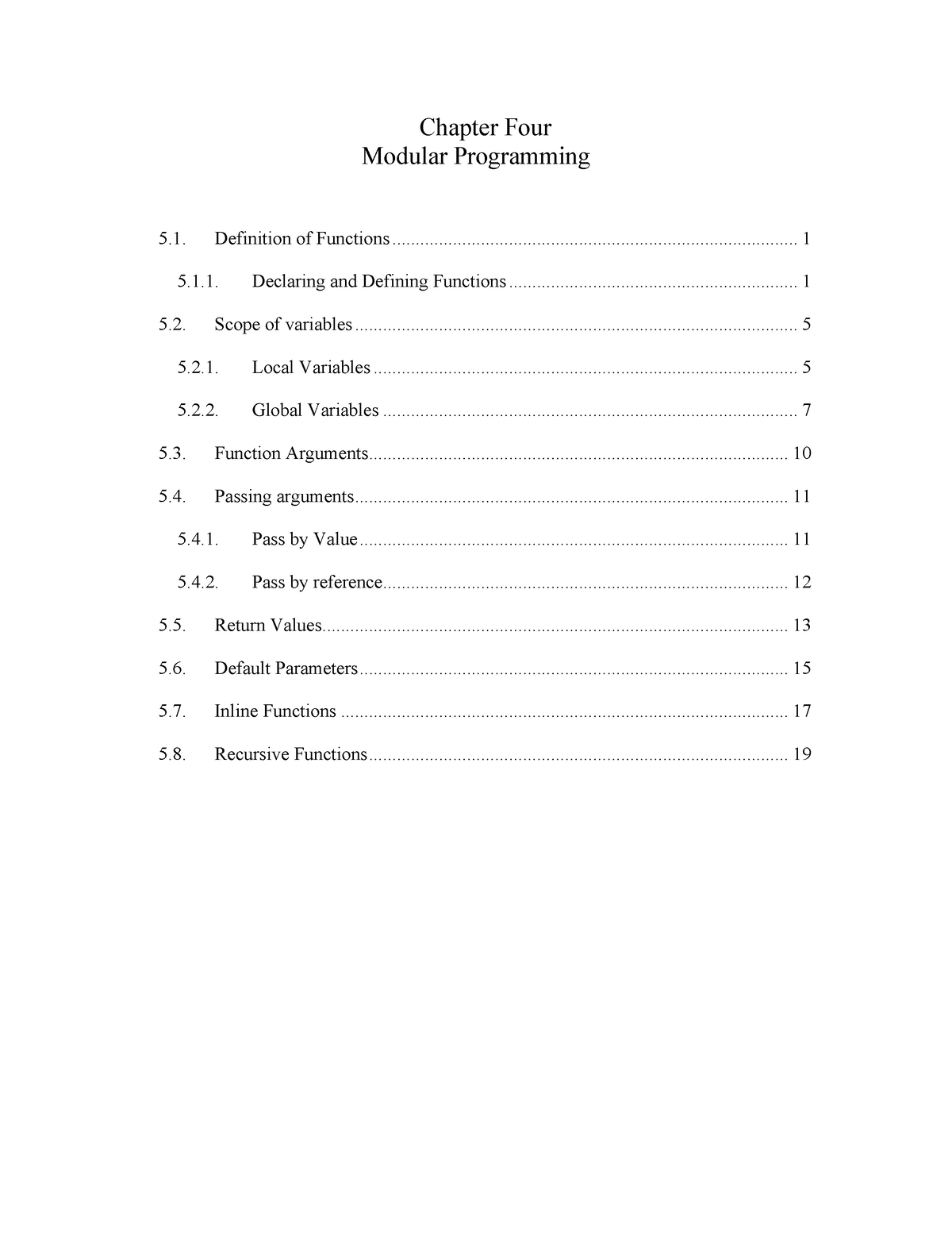 chapter-4-modular-programming-chapter-four-definition-of-functions