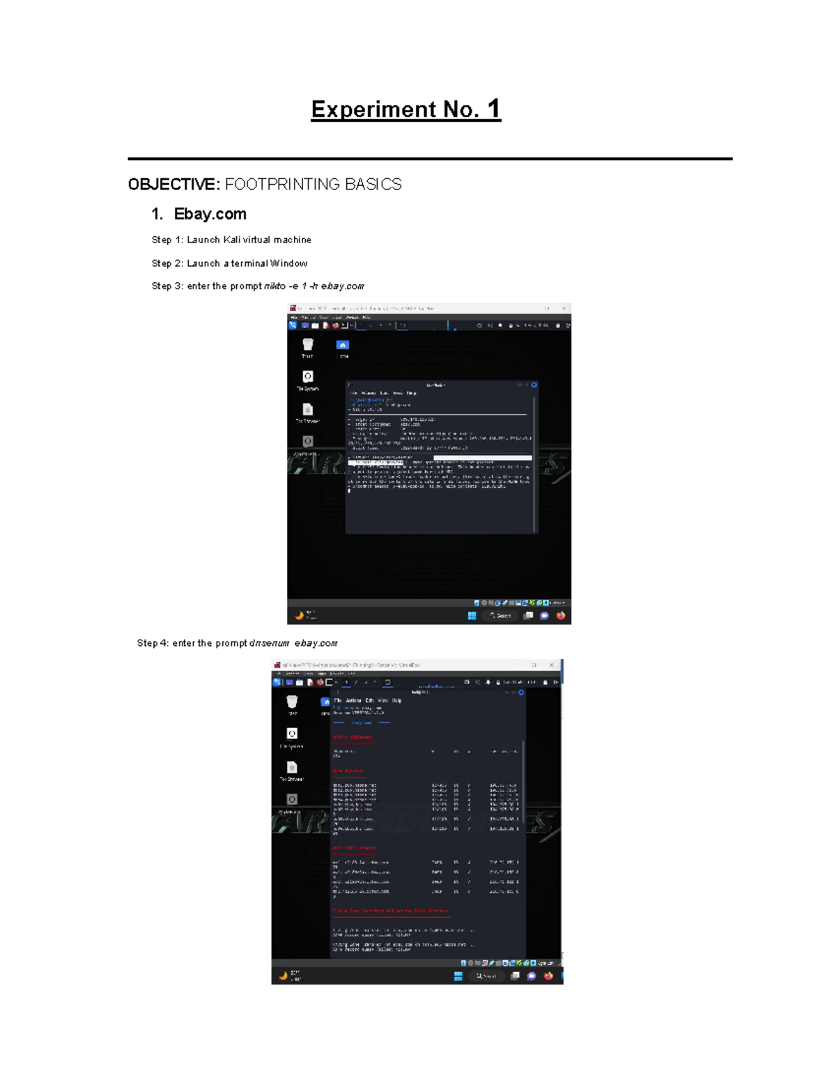 Lab1 500086172 - Ethical Hacking and Pen testing Lab ASSIGNMENT_1 ...