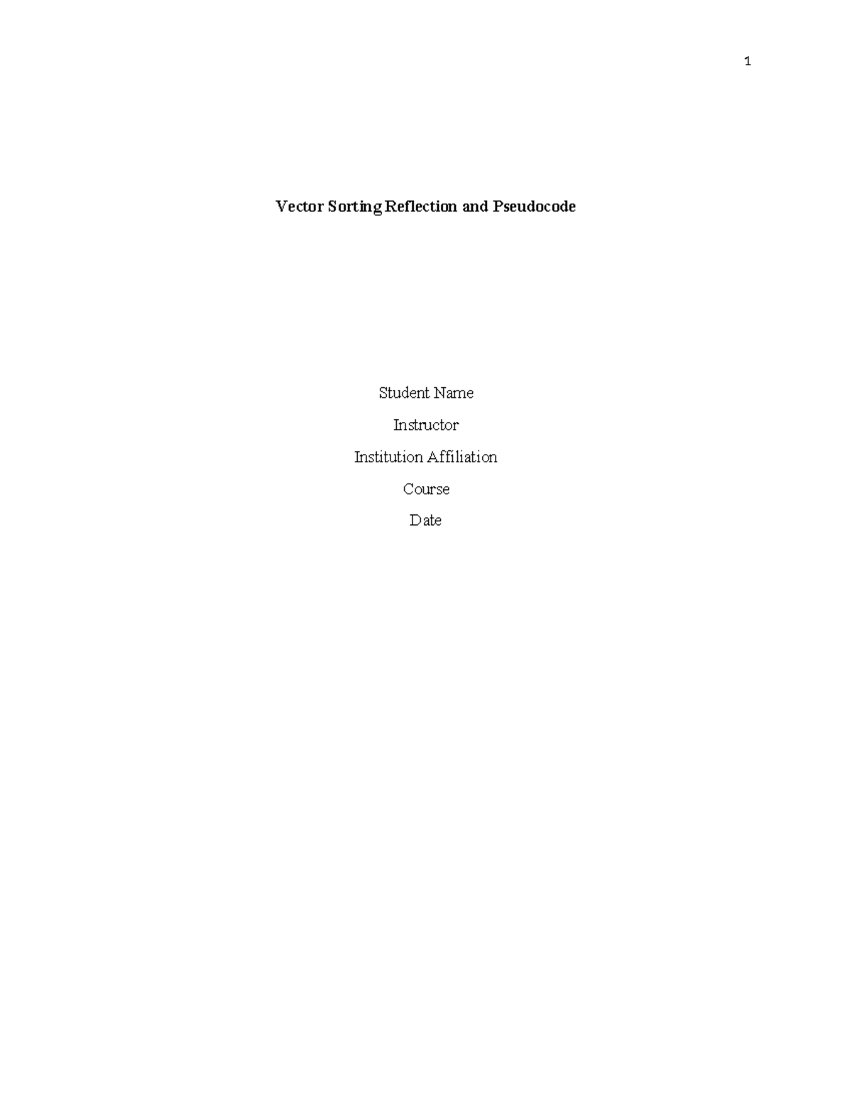 Order 7672223 - study material - 1 Vector Sorting Reflection and ...