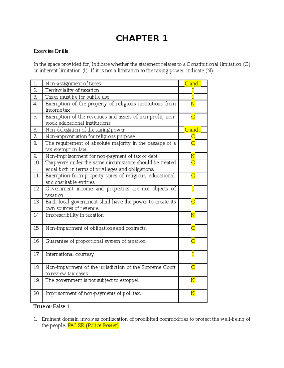 Reviewer Book Chapter 13 in Inter. Accounting - CHAPTER 1 Exercise ...