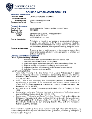 SHS Module 2 Philosophy - distribution and/or dissemination by any ...