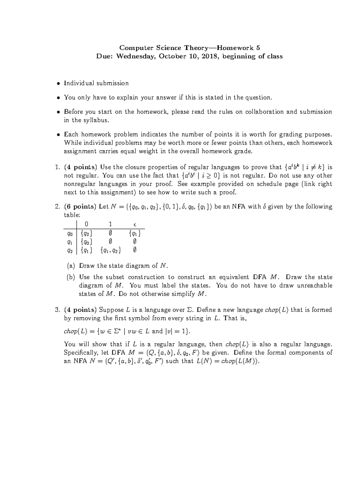 computer science homework