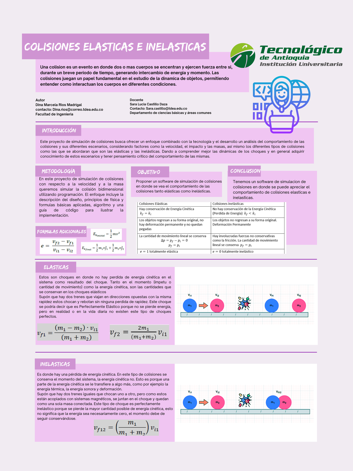 Fisica I - Colisiones Elasticas e inelasticas Una colision es un evento ...