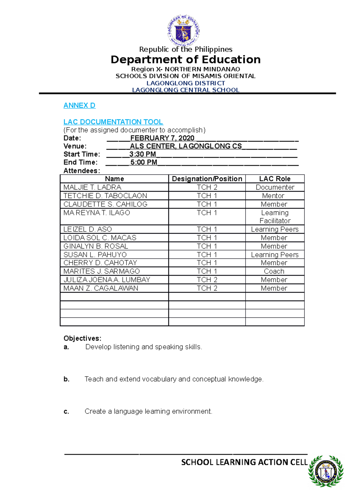 Annex D Marungko Approach IN Reading Republic of the Philippines