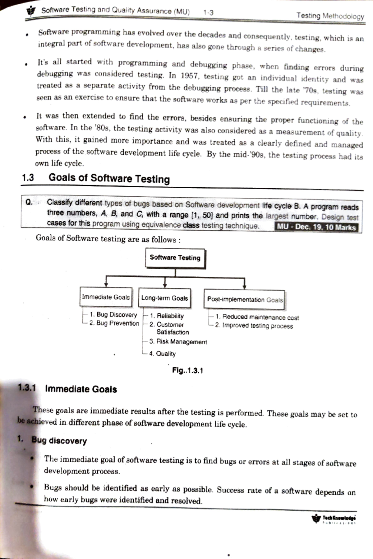 1 st - Software Testing and Quality Assurance (MU) Testing Methodology ...