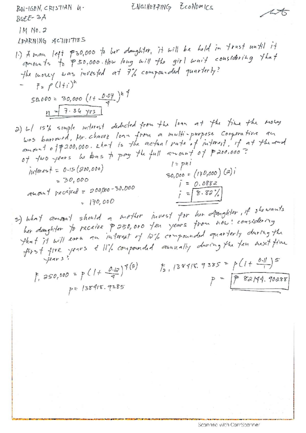 Eng ecom2 - Answers - Electrical Engineering - Studocu