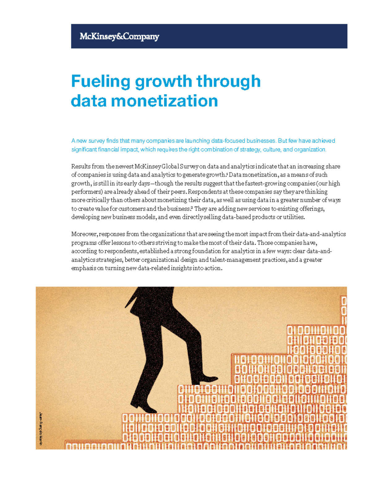 Fueling growth through data Results from the newest