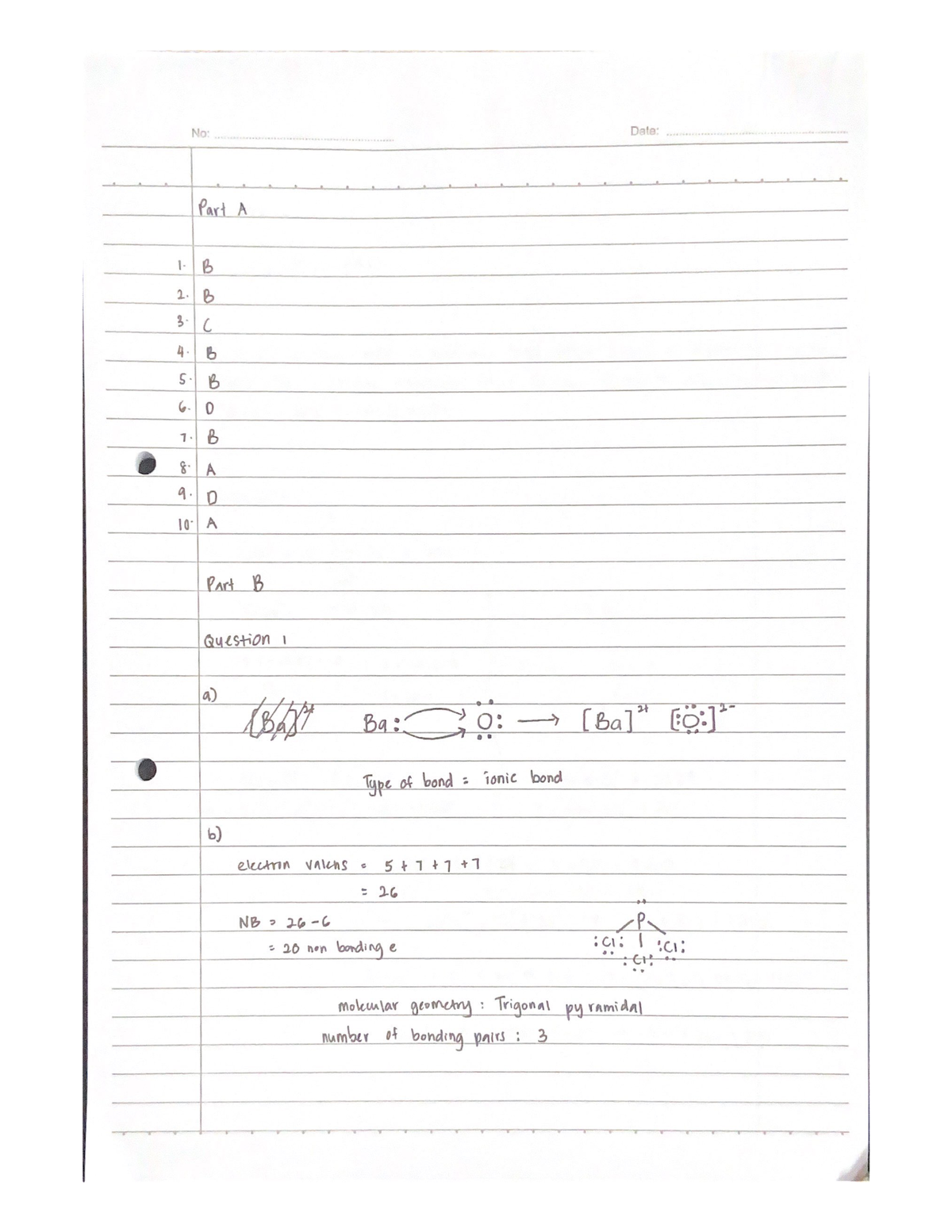 CHM 131 Test Two Online - Chemistry - Studocu