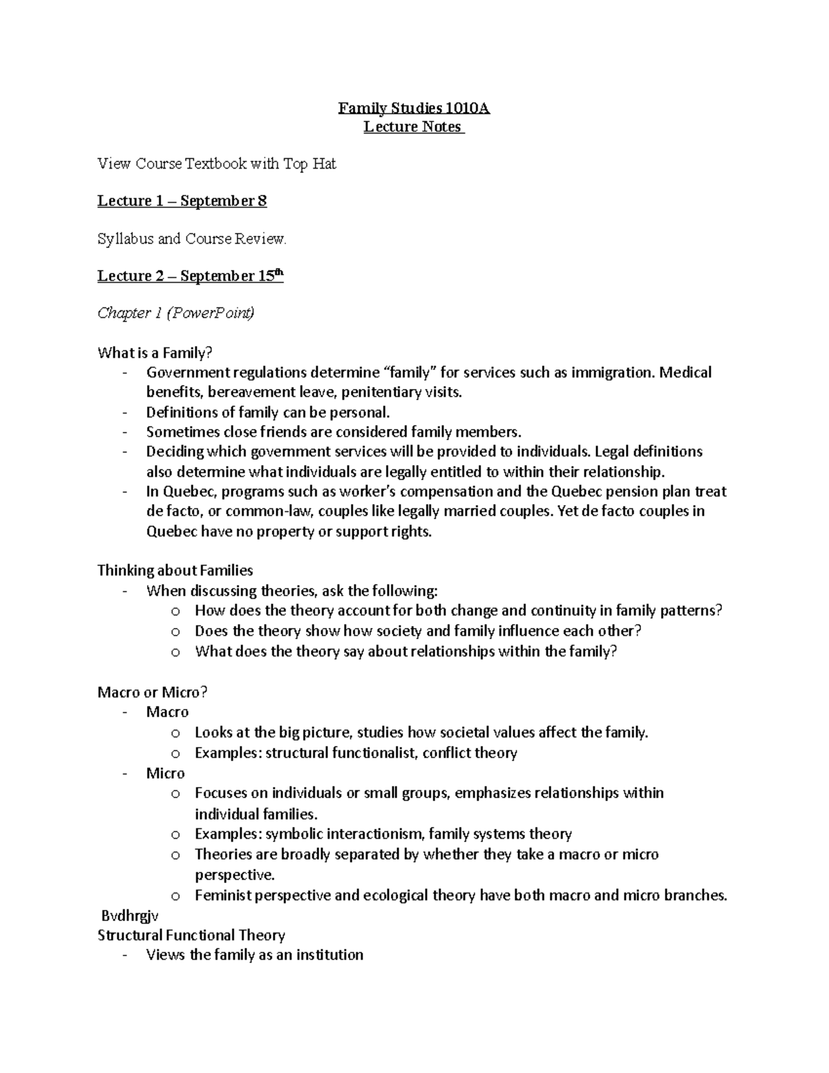 1010A Lecture Notes P1 - Family Studies 1010A Lecture Notes View Course ...