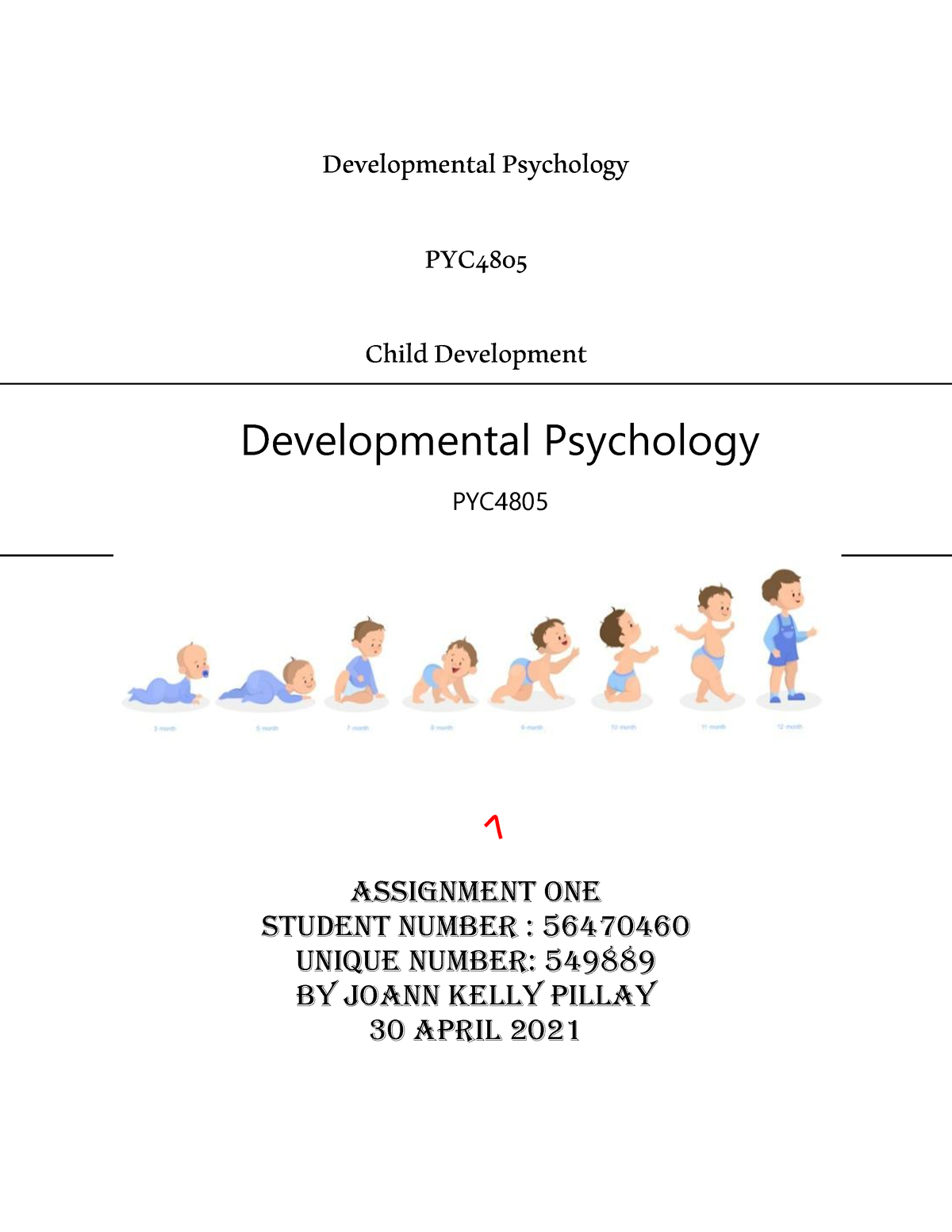 pyc4805 assignment 2 child development 2021