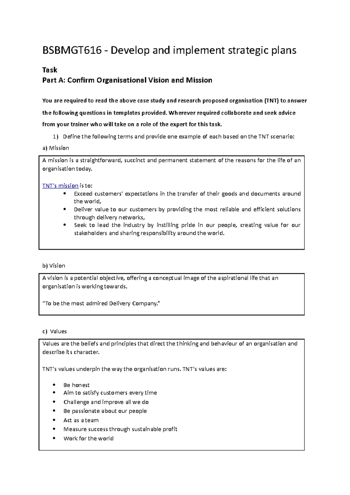B Sbmgt 616 Task3 - Task 3 - BSBMGT616 - Develop and implement ...