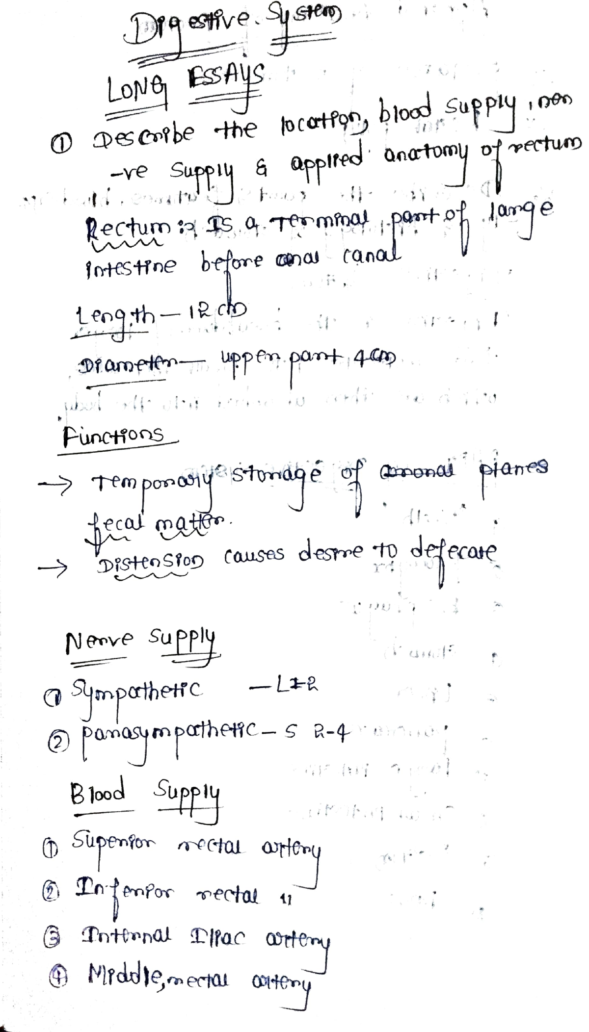 Anatomy Physiology 5 Marks Question And Answer - Bsc Nursing - RGUHS ...