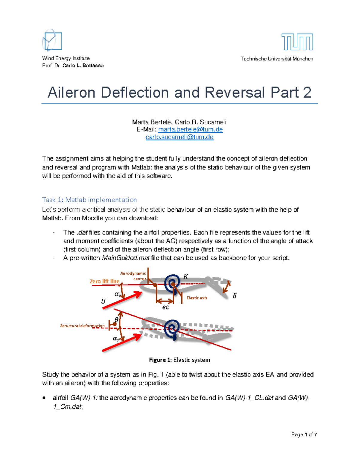 Exercise 02 Part2 Aileron Deflection solutions Prof. Dr. Carlo L