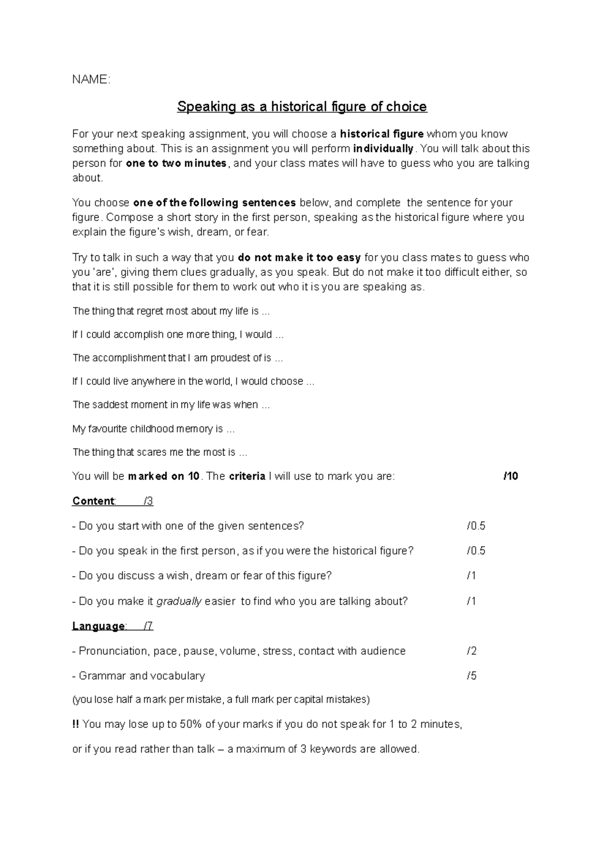 Samenvatting engles presentatie Engels Studocu