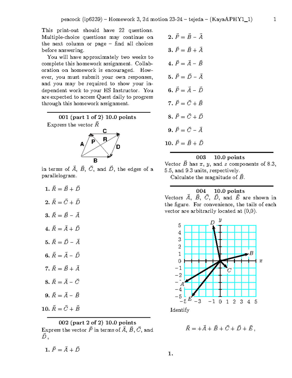 homework 3 2d motion 23 24