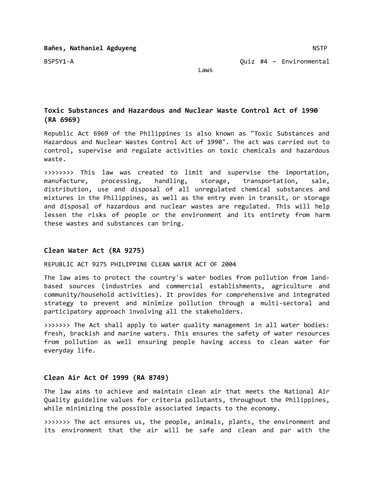 nstp-quiz-4-environmental-laws-ba-es-nathaniel-agduyeng-bspsy1-a-nstp-quiz-4