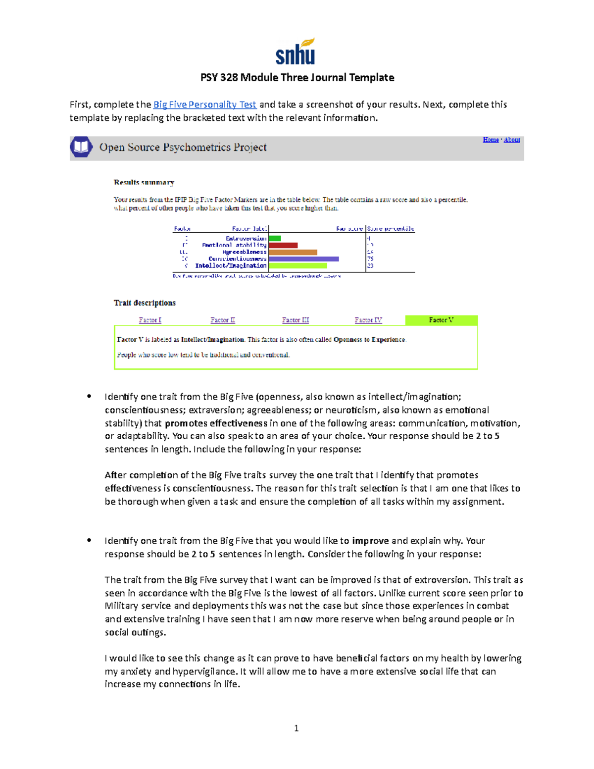 3-1 Activity Journal - PSY 328 Module Three Journal Template First ...