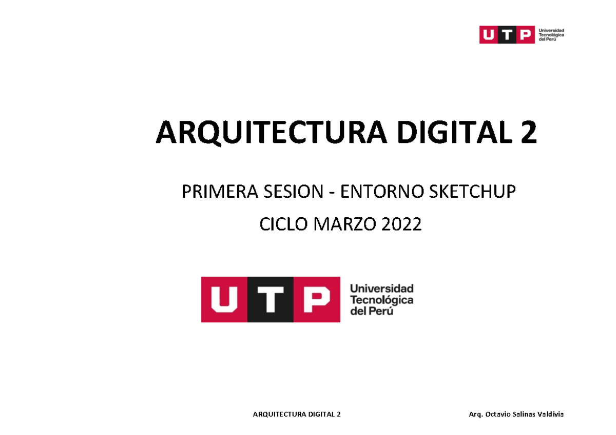 Sesion 1 Entorno - Dibujo Arquitectónico II - UTP - StuDocu