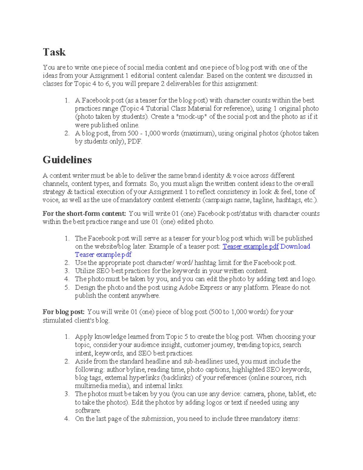 DCC ASM2 - Summary coporate law - Task You are to write one piece of ...