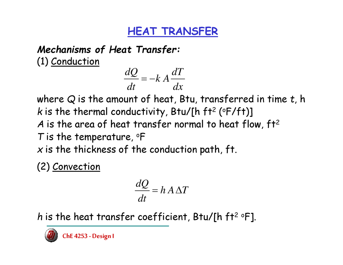 Ok2 Heat Exchangers - ninguna - HEAT TRANSFER Mechanisms of Heat ...