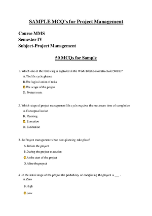 LECTURE 5 WEEK 9 ON PROJECT MANAGEMENT - Module 5: Project Performance ...