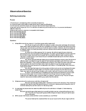 ELA 350V Northouse Chapter 8- Establishing A Constructive Climate 8.3 ...