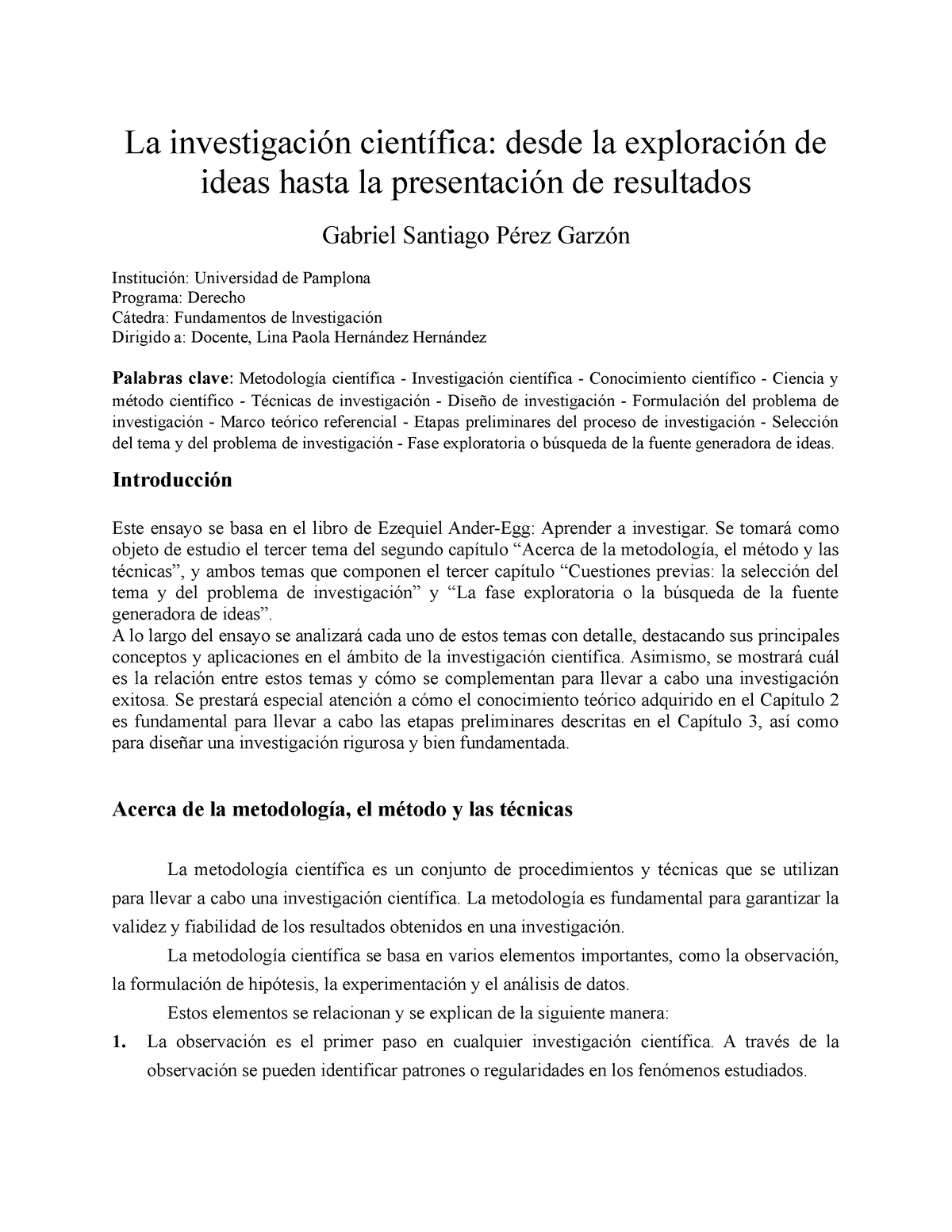 La Investigación Científica - La Investigación Científica: Desde La ...