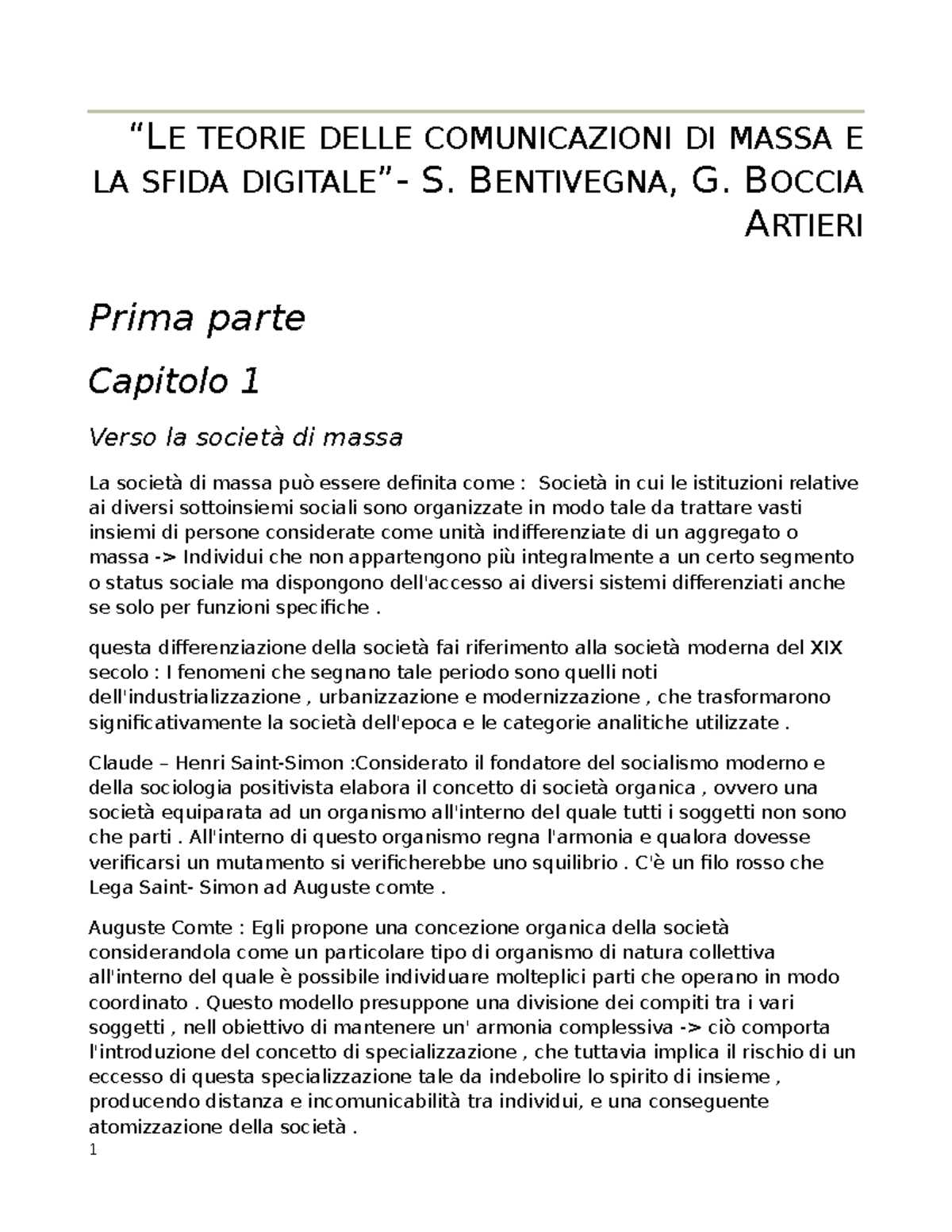 Le Teorie Delle Comunicazioni Di Massa E La Sfida Digitale