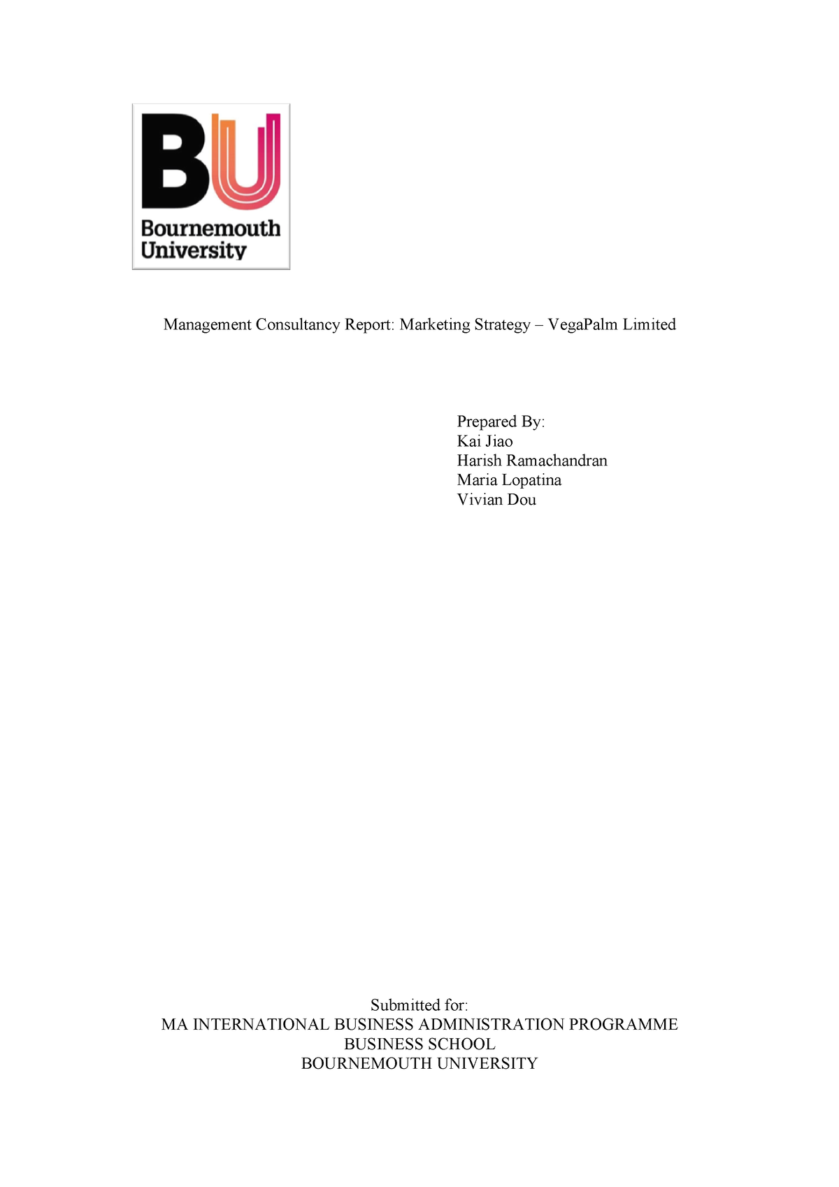 Management Consultancy Report Studocu   Thumb 1200 1698 