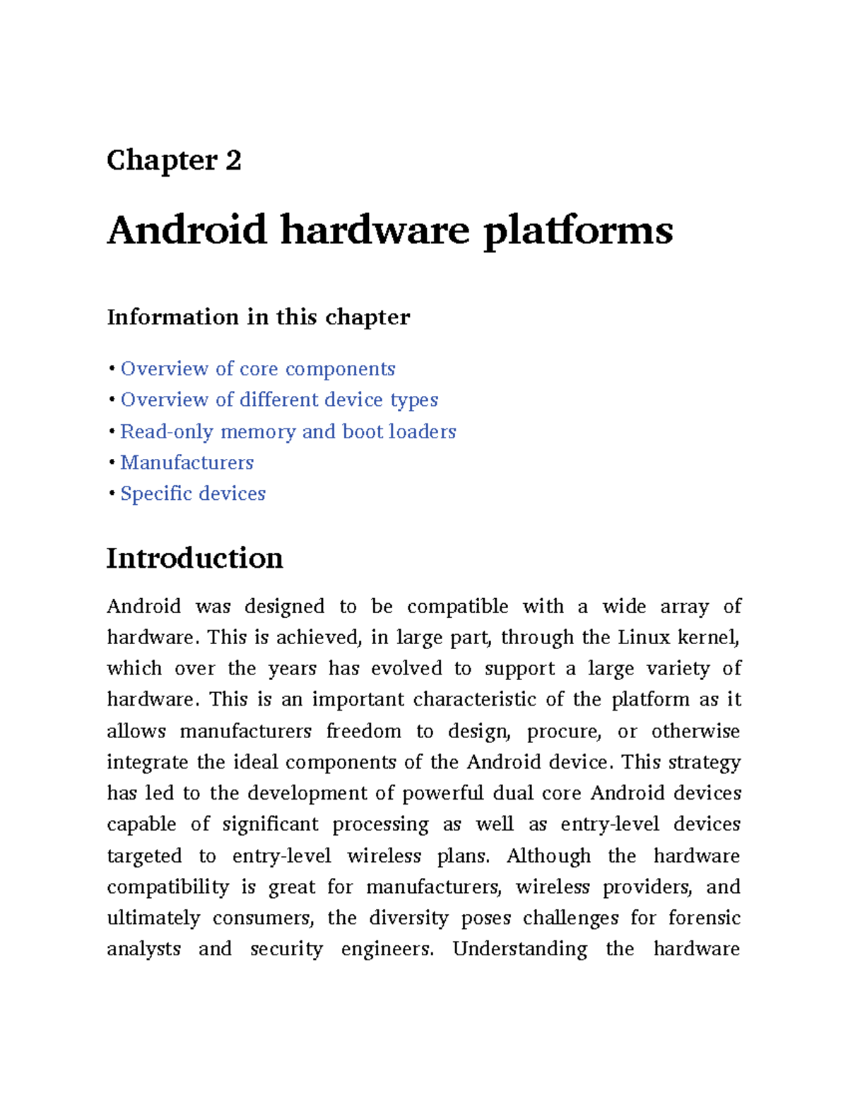 Unit 2 Notes - Mobile forensic - Chapter 2 Android hardware platforms ...