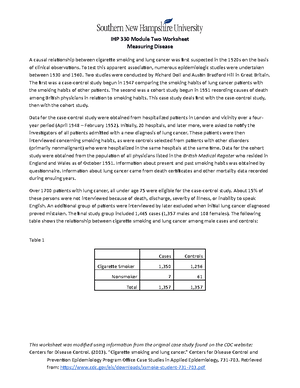 2-1 Worksheet Measuring Disease - IHP 330 Module Two Worksheet Measuring Disease A causal - Studocu 2-1 Worksheet Measuring Disease - IHP 330 Module Two Worksheet Measuring Disease A causal - Studocu