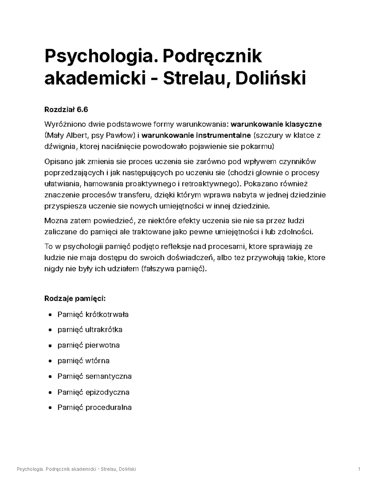 Psychologia Podręcznik akademicki Strelau Doli 6.6 - Psychologia