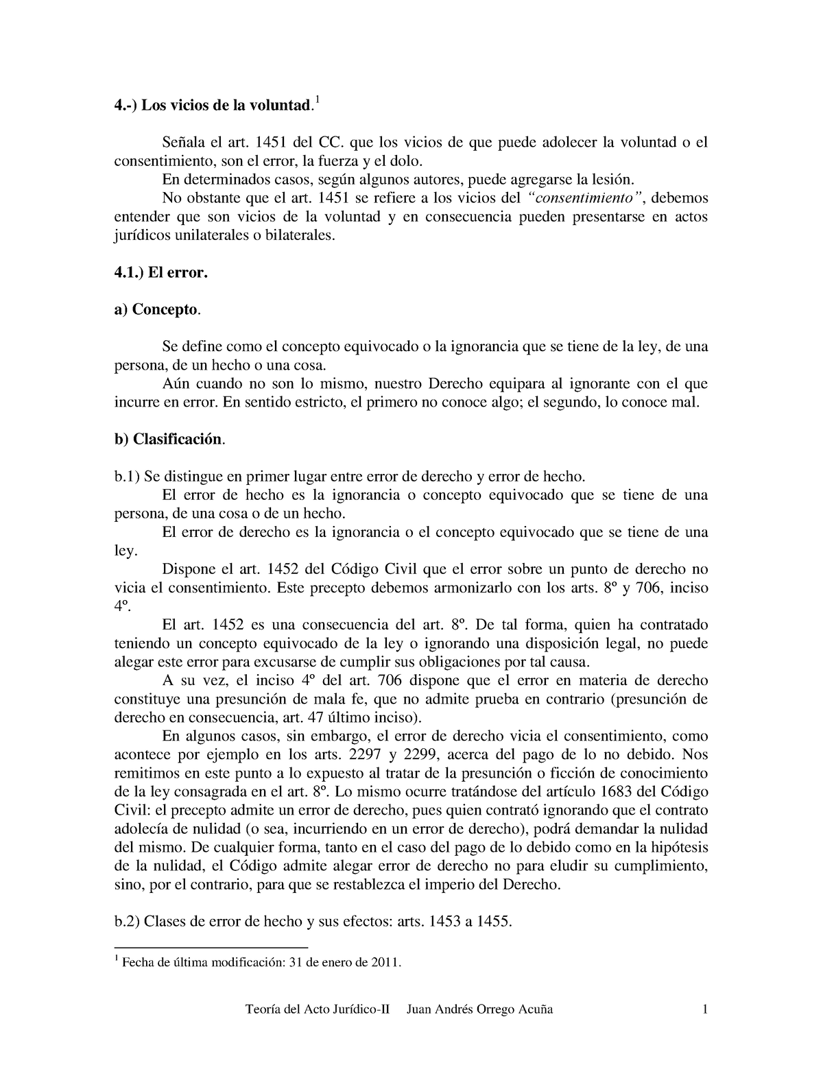 Teoria Del Acto Juridico 2 Civil 1 Juan Andrés Orrego Vicuña 2011 ...