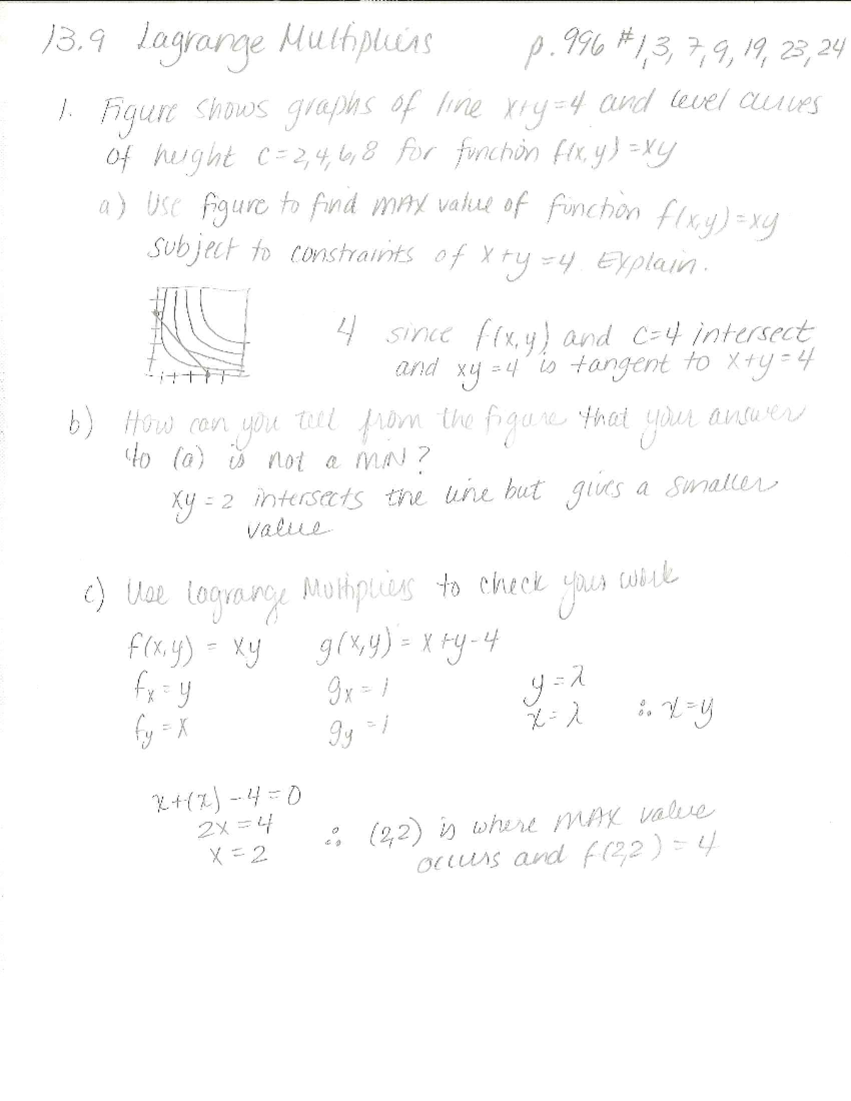 13 9Lagrange Multipliers - MATH 316 - Studocu